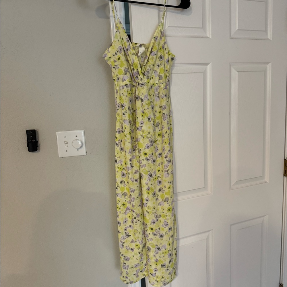 Floral Yellow Maxi Dress